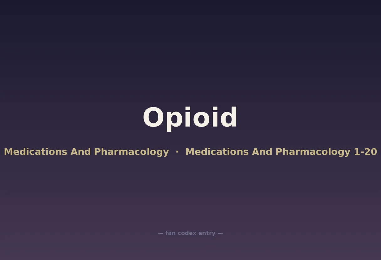 Opioid
