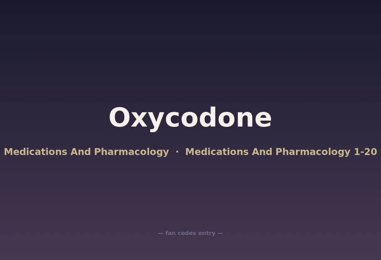 Oxycodone