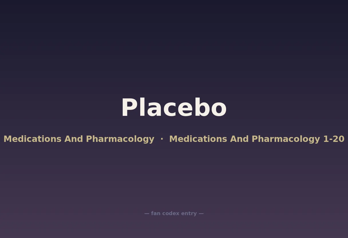 Placebo