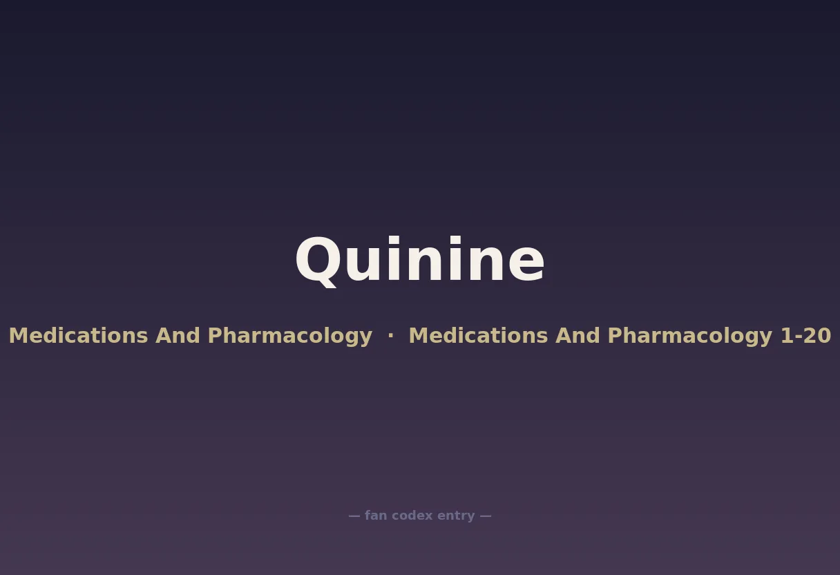 Quinine
