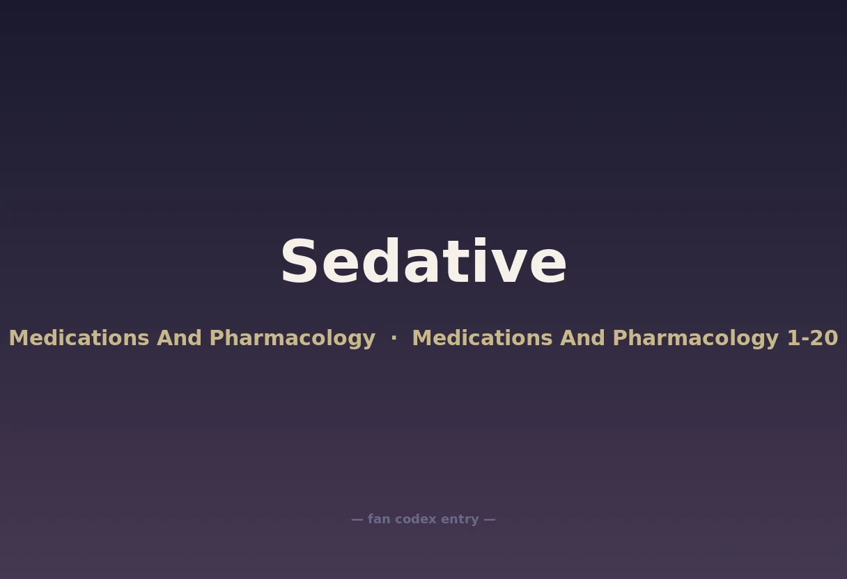 Sedative